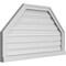 Ekena Millwork Octagonal Top Surface Mount PVC Gable Vent w/ 2"W x 2"P Brickmould Sill Frame, 38"W x 22"H GVPOT38X2203SF - alternate 3